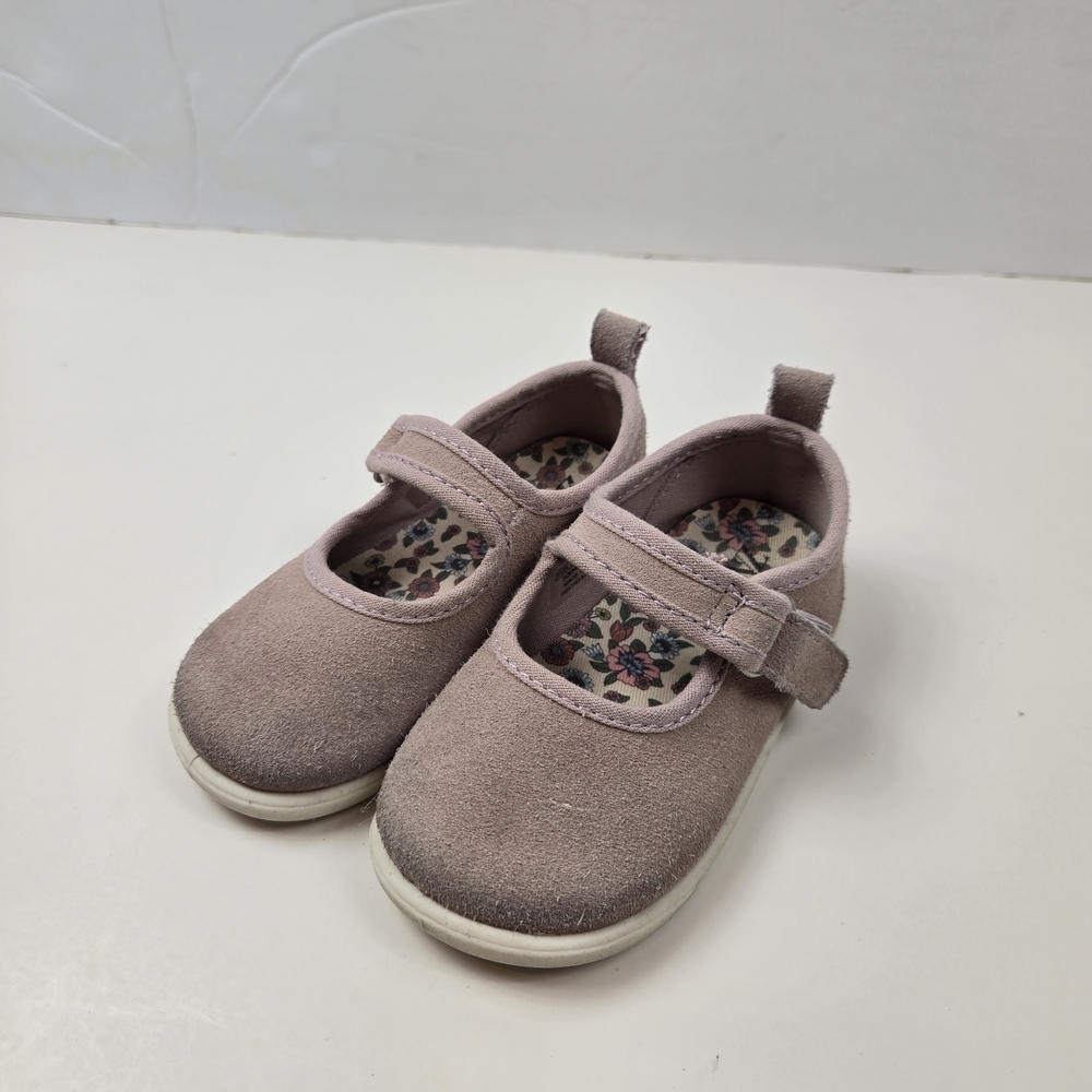 Zara Kids Pink Suede  Mary Jane Shoes Size 22 (6 US)